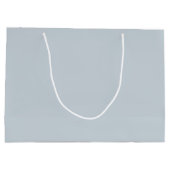 cute bunny sitting on the moon  ラージペーパーバッグ (裏面)