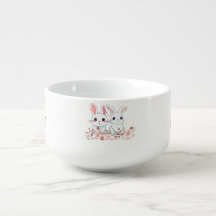 Cute Bunny Soup Mug
