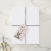 Cute Bunny Theme Gender Neutral Baby Shower ギフトタグ (より糸付き)