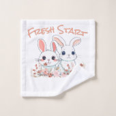 Cute Bunny Towel バスタオルセット (ウォッシュタオル)