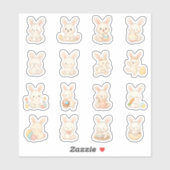 Cute Bunny Vinyl Stickers | Kawaii Rabbits シール (シート)