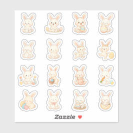 Cute Bunny Vinyl Stickers | Kawaii Rabbits シール