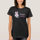 Cute Bunny w Happy Easter for Teacher Tシャツ (正面)