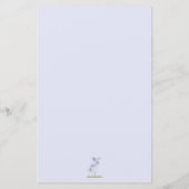 Cute Bunny Wildflowers Baby Shower Party Games (裏面)