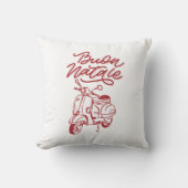 Cute Buon Natale Italian Vespa Christmas クッション (正面)