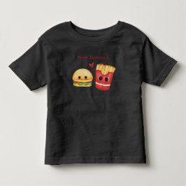 Cute Burger & Fries Best Friends Baby T-Shirt トドラーTシャツ