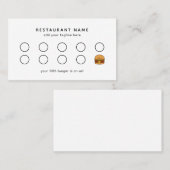 Cute Burger Restaurant ロイヤリティカード (正面/裏面)