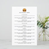 Cute Burger Restaurant Menu (スタンド正面)