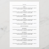 Cute Burger Restaurant Menu (裏面)