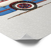 Cute Bus Tour Bus ポスター (角)