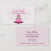 CUTE BUSINESS CARD :: sweet cakes bakery 1 名刺 (正面/裏面)