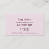 CUTE BUSINESS CARD :: sweet cakes bakery 1 名刺 (裏面)