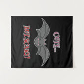 Cute but Scary Bat タペストリー (正面(横))