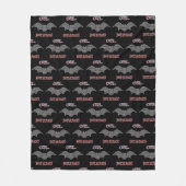 Cute but Scary Bat フリースブランケット (正面)