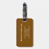 Cute Butterflies Pattern Seamless Background ラゲッジタグ (裏面縦)