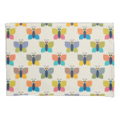 Cute Butterfly Pattern on Cream 枕カバー (正面)