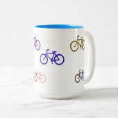 Cute Bycycles ツートーンマグカップ (正面右)