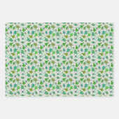 Cute cacti, succulent cactus in white pots ラッピングペーパーシート (正面3)