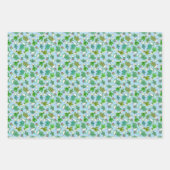 Cute cacti, succulent cactus in white pots ラッピングペーパーシート (正面2)