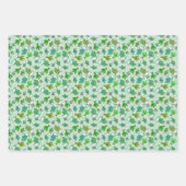 Cute cacti, succulent cactus in white pots ラッピングペーパーシート (正面)