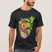 Cute Cactus Desert Flower Heart Cacti Succulents P Tシャツ (正面)