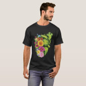 Cute Cactus Desert Flower Heart Cacti Succulents P Tシャツ (正面フル)
