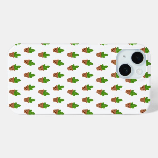 Cute Cactus Pattern Mobile Cover Case-Mate iPhoneケース (裏面 (横))