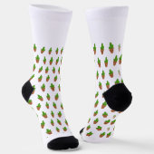 Cute Cactus Pattern on Socks ソックス (傾斜あり)