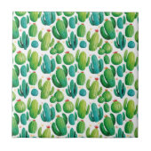 Cute Cactus Seamless Pattern タイル (正面)
