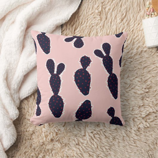 Cute cactus seamless pattern sweet mood and tone, クッション (ブランケット)