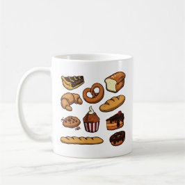 Cute cake and bread bakery コーヒーマグカップ