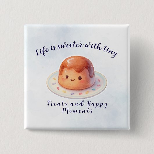 Cute Cake Dessert Button 缶バッジ (正面)