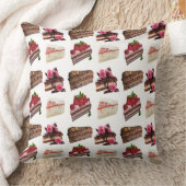 Cute Cake Lovers Desserts Pattern クッション (ブランケット)