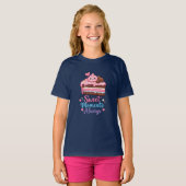 Cute Cake Tee for Girls Fun Tシャツ (正面フル)