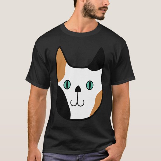Cute Calico Kitty Cat Fun Adorable Kitten Tシャツ (正面)