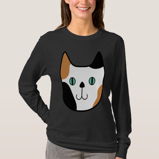 Cute Calico Kitty Cat Fun Adorable Kitten Tシャツ (正面)