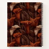 Cute Calla Lilies Charm Boho Wedding ノートブック (裏面)