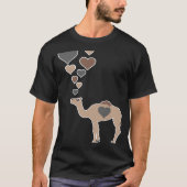 Cute Camel Hearts  Camel  I Love Camels Tシャツ (正面)