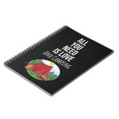 Cute Camping Gift Ideas Camper Outdoor Nature ノートブック (左側)