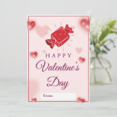 Cute Candy Love Valentine’s Day Card シーズンカード (スタンド正面)