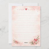 Cute Candy Love Valentine’s Day Card シーズンカード (裏面)