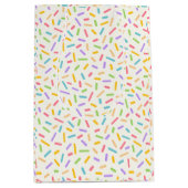 Cute Candy Sprinkles Pattern Gift Bag ミディアムペーパーバッグ (正面)