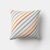 Cute Candy Striped Diagonal クッション (裏面)
