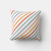 Cute Candy Striped Diagonal クッション (正面)