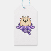 Cute Capricorn Cartoon – Whimsical Zodiac ギフトタグ (裏面)