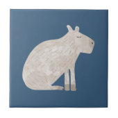 Cute Capybara  タイル (正面)