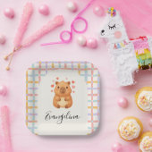  Cute Capybara Baby Shower ペーパープレート (パーティー)