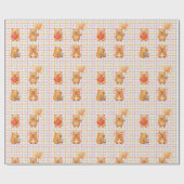 Cute Capybara Baby Shower ラッピングペーパー (フラット)