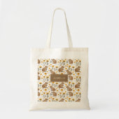 Cute Capybara Floral Tote Bag トートバッグ (正面)
