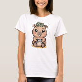 Cute Capybara Gamer Anime Turtle Kawaii Gaming  Tシャツ (正面)